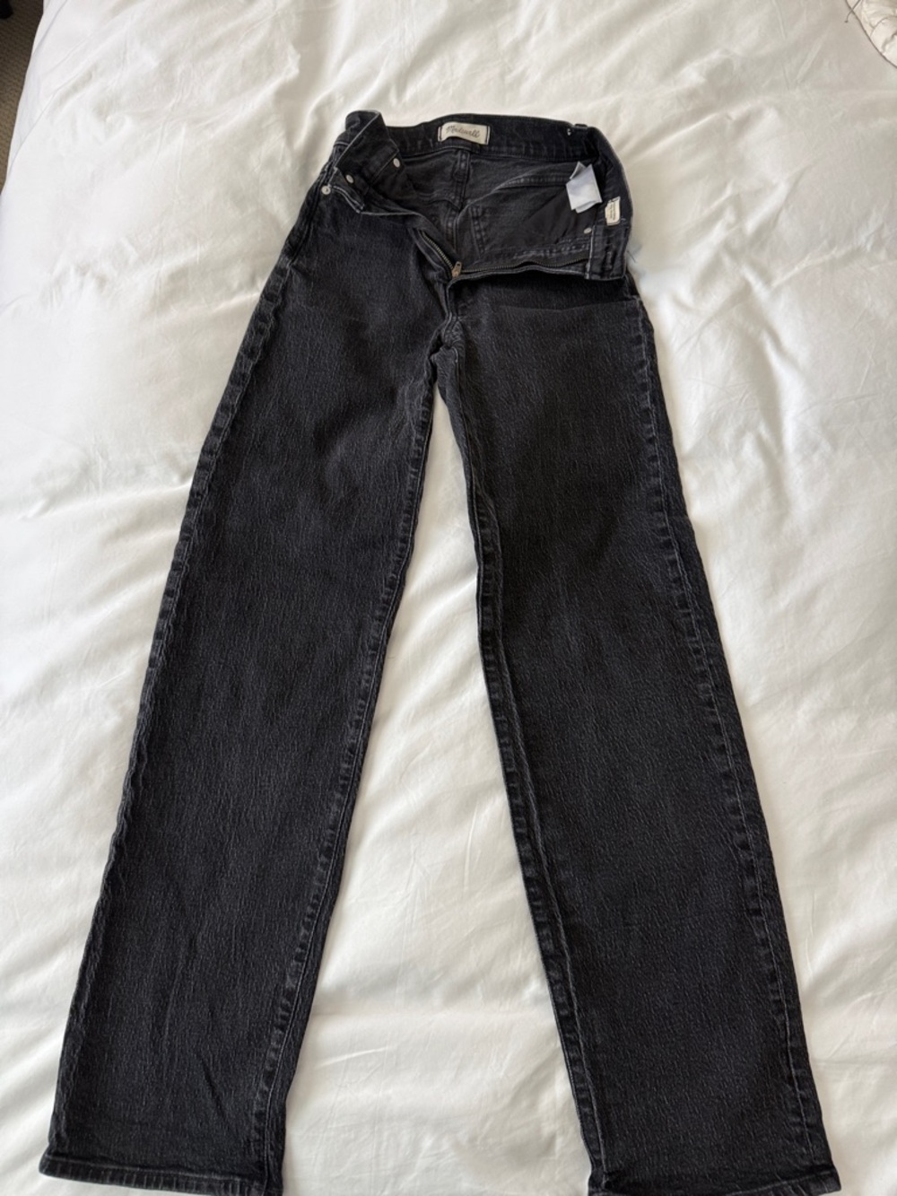 Madewrll Black Straight-Leg Jeans
